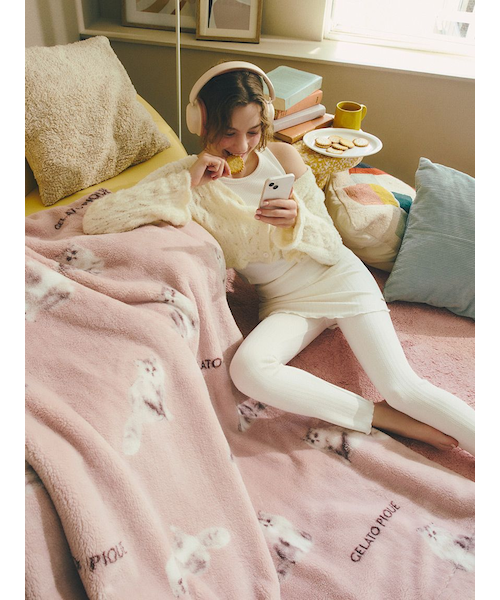 Sleep】CAT柄 プリント毛布｜ジェラートピケの通販｜&mall（アンド