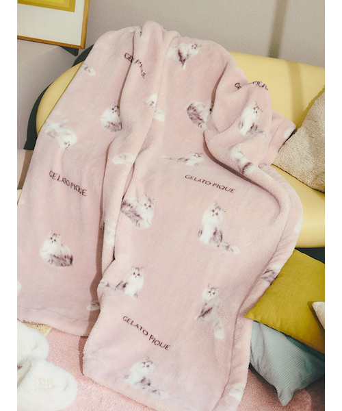 Sleep】CAT柄 プリント毛布｜ジェラートピケの通販｜&mall（アンド