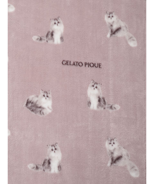 Sleep】CAT柄 プリント毛布｜ジェラートピケの通販｜&mall