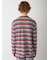 【HOMME】レーヨンマルチボーダーロンT