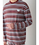 【HOMME】レーヨンマルチボーダーロンT