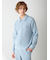 【HOMME】ワッフルニットシャツ