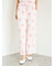 リボン柄ロングパンツ