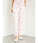 リボン柄ロングパンツ