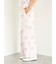 リボン柄ロングパンツ