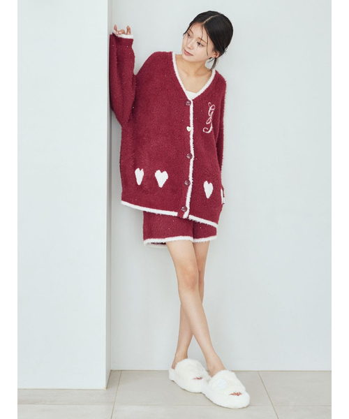 【新品・未使用】ジェラピケ　ラメフェザーカーディガン gelato pique｜ラメフェザーカーディガン | Rakuten Fashion(楽天