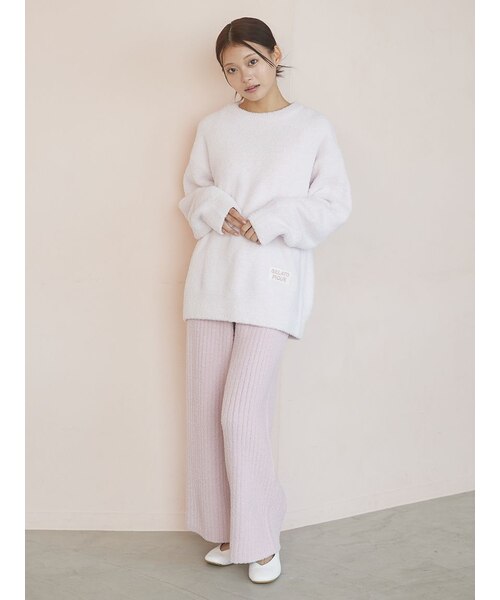 カラフルパウダープルオーバー＆ベビモコリブロングパンツセット