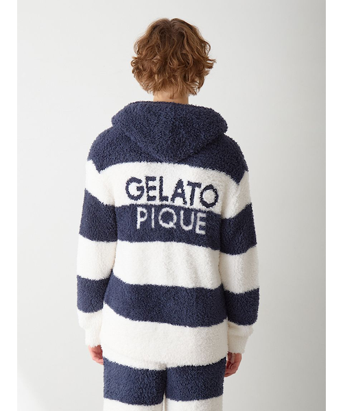 ラッピング済み】【HOMME】ジェラート2ボーダーパーカー＆ロングパンツ