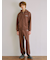 【HOMME】裏毛プリントロングパンツ