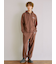 【HOMME】裏毛プリントロングパンツ