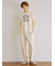 【HOMME】裏毛プリントロングパンツ