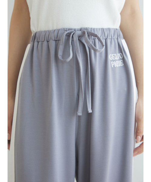 インレイロゴラインロングパンツ｜ジェラートピケの通販｜&mall