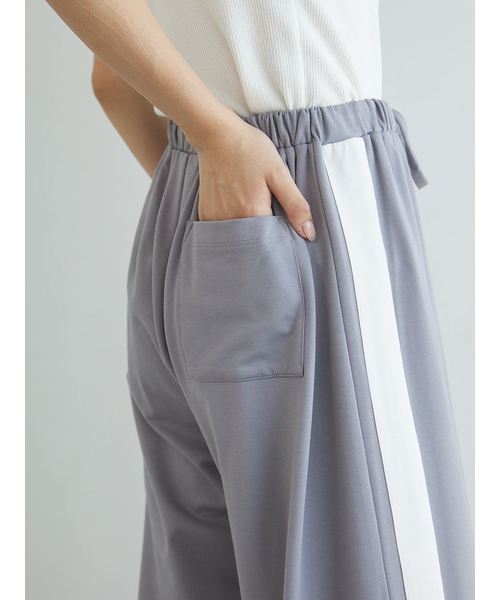 インレイロゴラインロングパンツ｜ジェラートピケの通販｜&mall