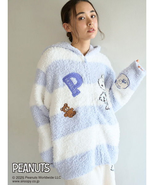 PEANUTS】【UNISEX】オリジナルアート ジャガードパーカ｜ジェラート