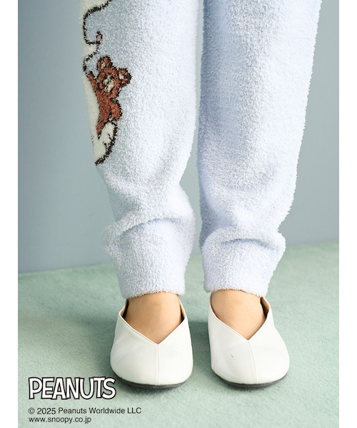 未使用完売ジェラピケレディースPEANUTSオリジナルジャガードロングパンツ ジェラートピケ レディース PEANUTS オリジナルジャガードロングパンツ