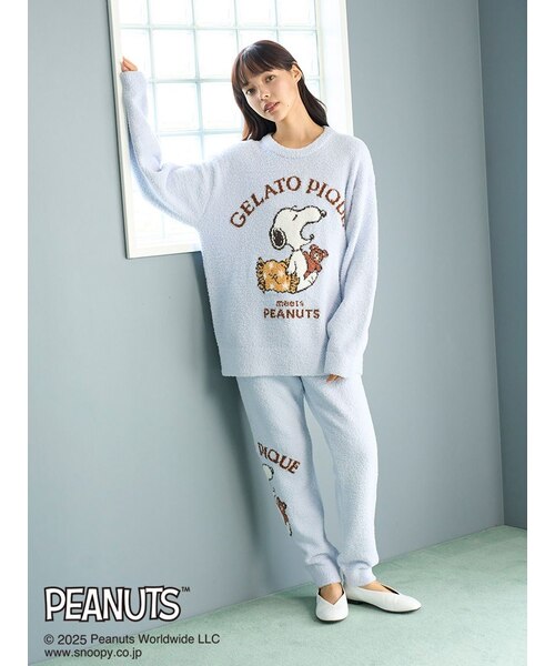 PEANUTS】オリジナルアート ジャガードロングパンツ｜ジェラートピケの