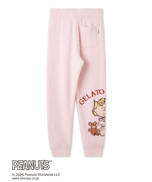 未使用完売ジェラピケレディースPEANUTSオリジナルジャガードロングパンツ ジェラートピケ gelato pique 【PEANUTS】オリジナルアート ジャガード