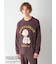 【PEANUTS】【ONLINE限定】【HOMME】オリジナルアート ジャガードプルオーバー＆ロングパンツセット