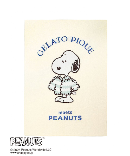 PEANUTS】オリジナルアート ジャガードマルチカバー｜ジェラートピケの