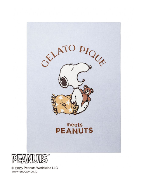 PEANUTS】オリジナルアート ジャガードマルチカバー｜ジェラートピケの