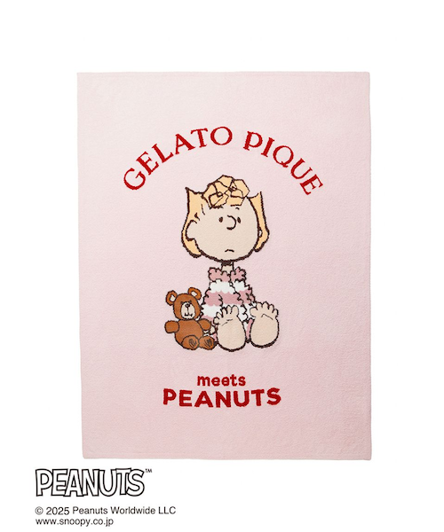 PEANUTS】オリジナルアート ジャガードマルチカバー｜ジェラートピケの