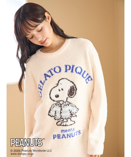 ジェラートピケ　PEANUTS ジャガードプルオーバー＆ジャガードショートパンツ PEANUTS】【ONLINE限定】オリジナルアート ジャガードプルオーバー