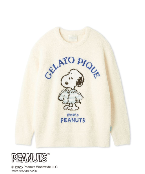 PEANUTS】【ONLINE限定】オリジナルアート ジャガードプルオーバー
