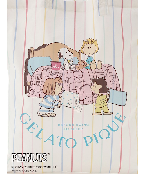 ジェラートピケ PEANUTS オリジナルアートブランケット スヌーピー