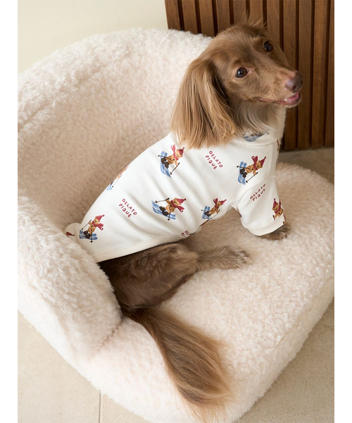 HOLIDAY】【CAT&DOG】スキーベア柄カットソー｜ジェラートピケの通販