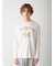 【HOMME】ベアラテワンポイントプリントロングTシャツ