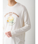 【HOMME】ベアラテワンポイントプリントロングTシャツ