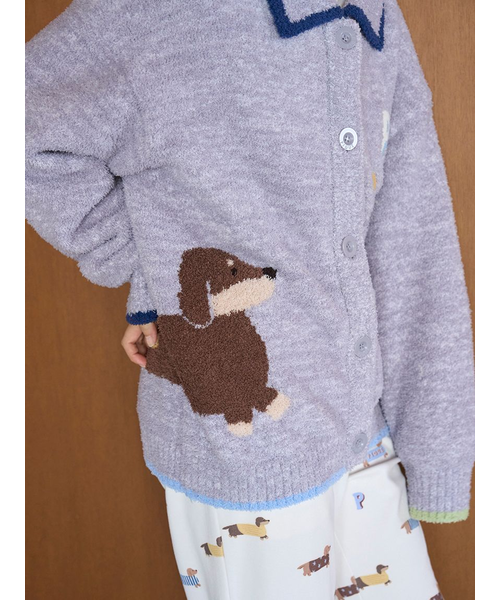 ベビモコダックスフンドジャガードカーディガン｜ジェラートピケの通販