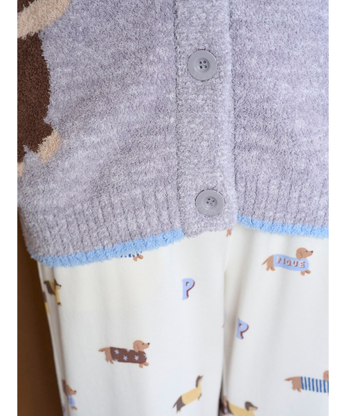 ジェラートピケ ベビモコダックスフンドジャガードカーディガン ベビモコダックスフンドジャガードカーディガン｜ジェラートピケの通販