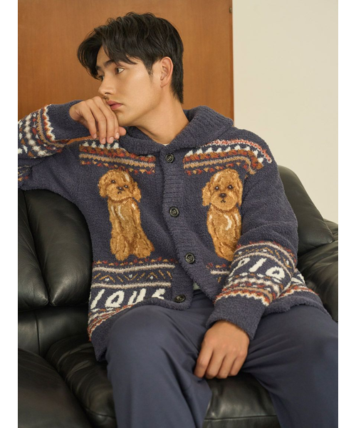 HOMME】 パウダーノルディック DOGジャガードカウチン｜ジェラートピケ