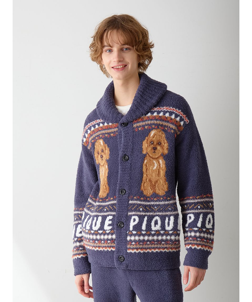 HOMME】 パウダーノルディック DOGジャガードカウチン｜ジェラートピケ