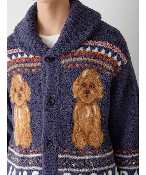 HOMME】 パウダーノルディック DOGジャガードカウチン｜ジェラートピケ