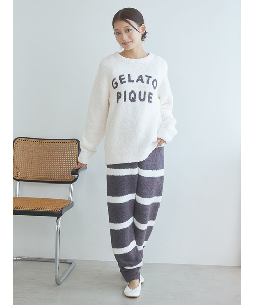 パウダーロゴジャガードプルオーバー＆ロングパンツセット｜ジェラート