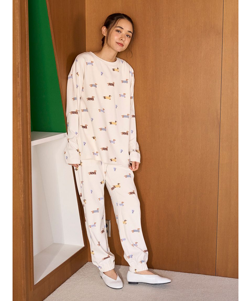 ダックスフンド柄ロングパンツ｜ジェラートピケの通販｜&mall（アンド