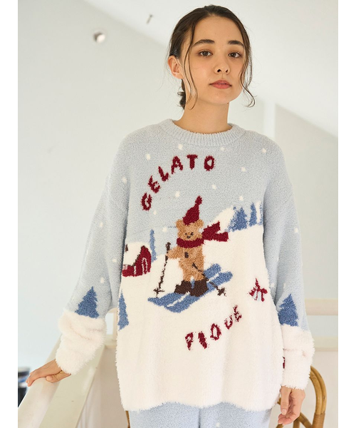 HOLIDAY】スキーベアジャガードプルオーバー｜ジェラートピケの通販