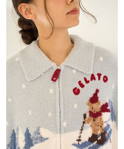 HOLIDAY】スキーベアジャガードカーディガン｜ジェラートピケの通販