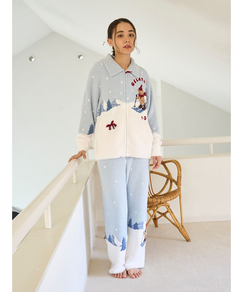 HOLIDAY】スキーベアジャガードカーディガン｜ジェラートピケの通販