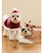 【HOLIDAY】【CAT&DOG】ベビモコサンタケープ