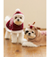 【HOLIDAY】【CAT&DOG】ベビモコサンタケープ