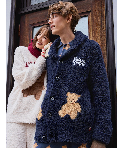 HOLIDAY】【HOMME】ジェラートスノーベアジャガードショール