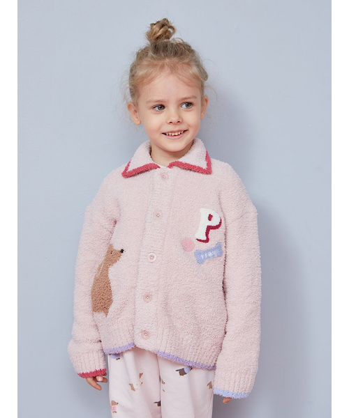 KIDS】ベビモコダックスフンドジャガードカーディガン｜ジェラートピケ