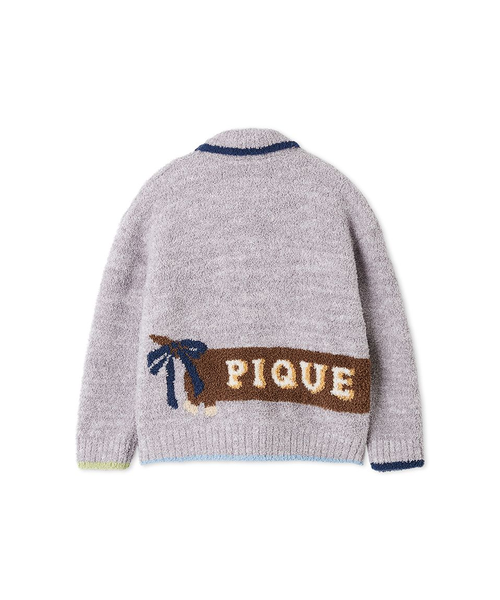 【新品】 ジェラピケ ベビモコダックスフンドジャガードカーディガン ダックス gelato pique｜ベビモコダックスフンドジャガードカーディガン