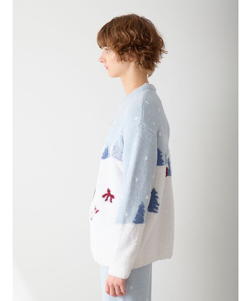 HOLIDAY】【HOMME】スキーベアジャガードプルオーバー｜ジェラートピケ