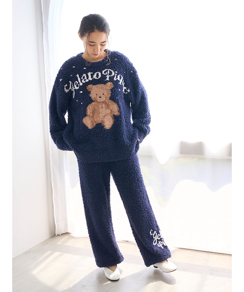 ONLINE限定】【HOLIDAY】ジェラートスノーベアジャガードプルオーバー