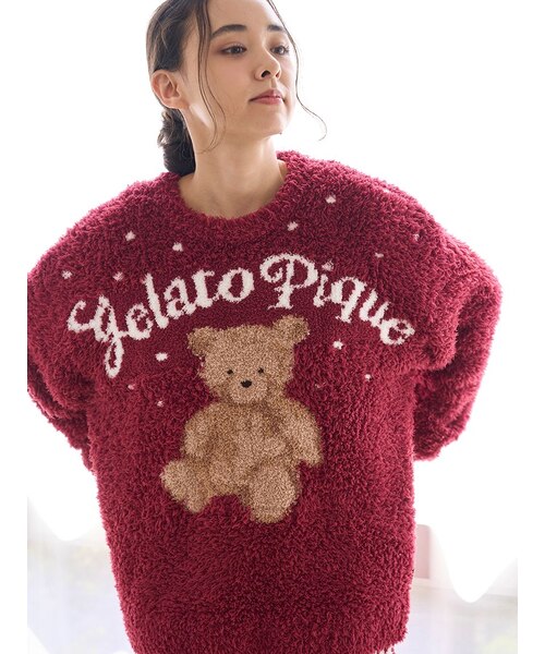 ONLINE限定】【HOLIDAY】ジェラートスノーベアジャガードプルオーバー