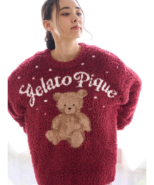 ONLINE限定】【HOLIDAY】ジェラートスノーベアジャガードプルオーバー
